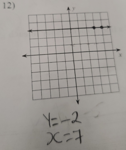 y=-2
x=7