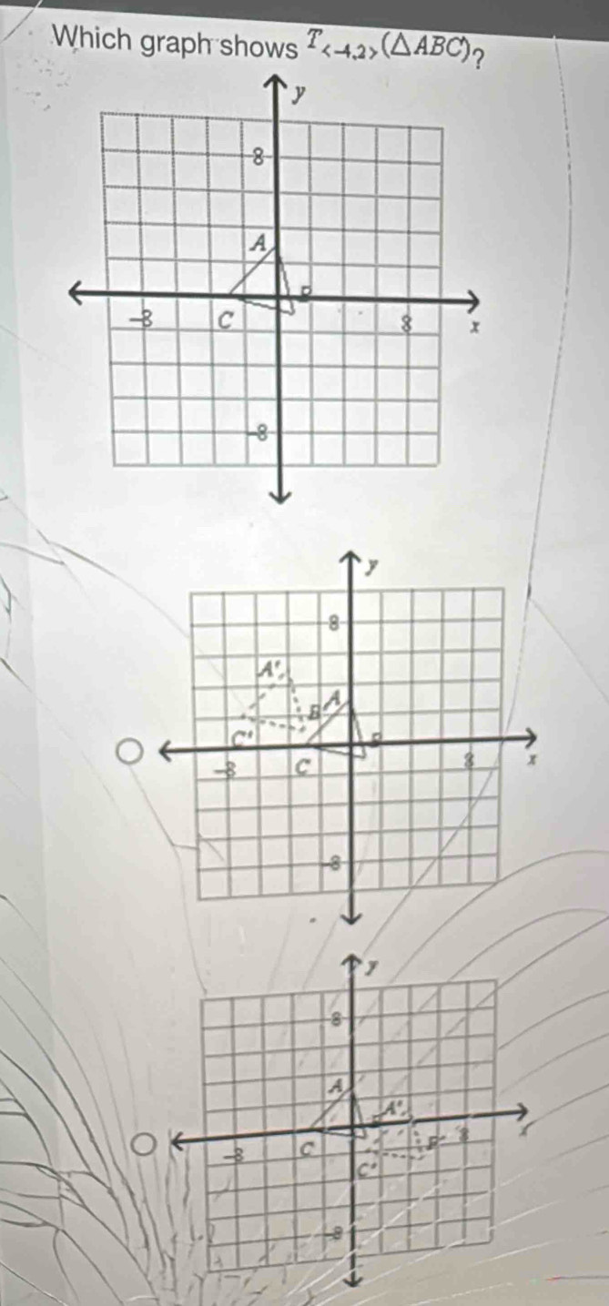 Which graph shows T_ (△ ABC)