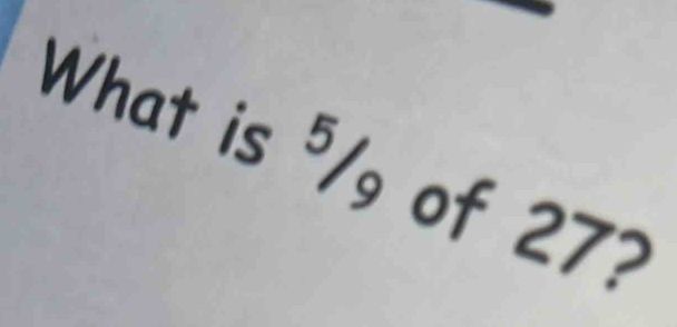 What is ⁵ of 27?