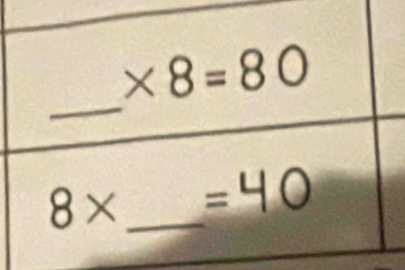 * 8=80
_
8* _ 
=40