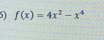 f(x)=4x^2-x^4