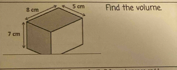 Find the volume.