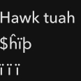 Hawk tuah 
ship 
TTT