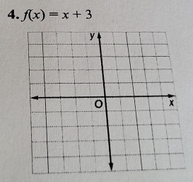 f(x)=x+3
y
o ×