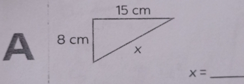 A
x= _