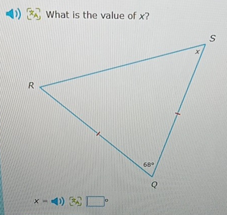 What is the value of x?
x= -x+1=1 (x_A) □°