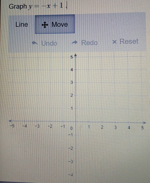 Graph y=-x+1|
Line Move 
Undo Redo Reset