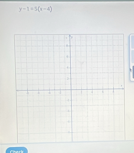 y-1=5(x-4)
Check