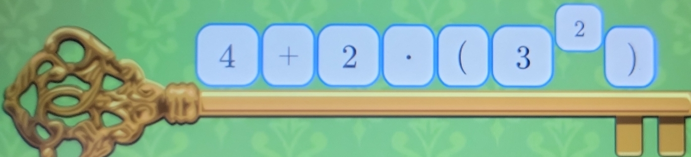 frac 4(4)+2)· ((3)^2)
15°