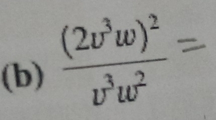 frac (2v^3w)^2v^3w^2