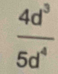  4d^3/5d^4 