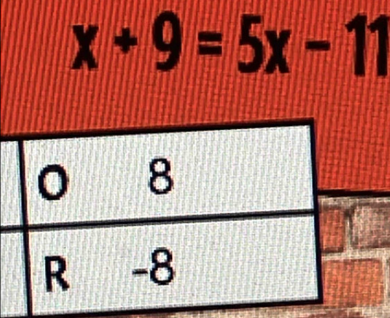 x+9=5x-11