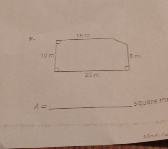 3 
_ A=
Square m 
Madula