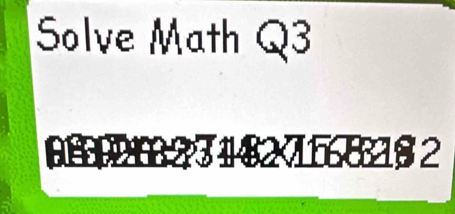 Solve Math Q3
89 2