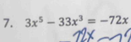 3x^5-33x^3=-72x