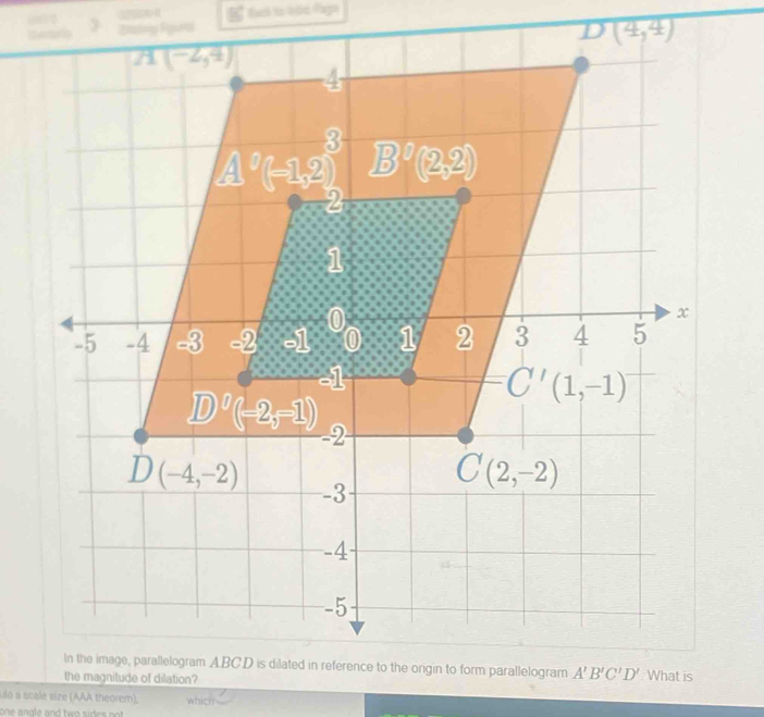 Each to bdd Pago
ulo a scale size (AAA theorem), which
one angle and two sides not .