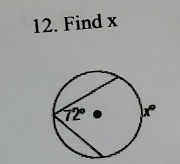 Find x