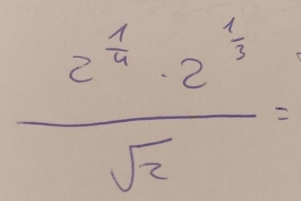 frac 2^(frac 1)4· 2^(frac 1)3sqrt(2)=