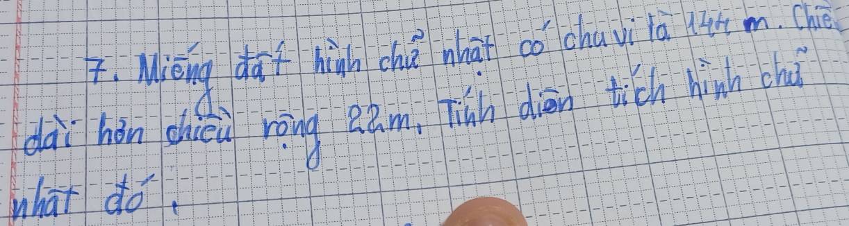 4, Miáng daf hign chá nhat bó chavi la lut m. Ch 
dài hòn dhiǒn rōng eam iàn dàn tich hinh chú 
what do.