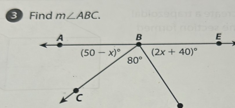 3Find m∠ ABC.