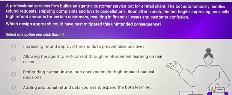 Gelöst:A professional services firm builds an agentic customer service ...