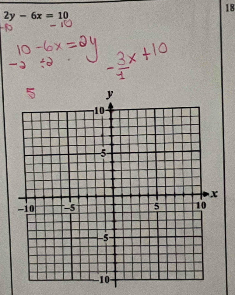 18
2y-6x=10