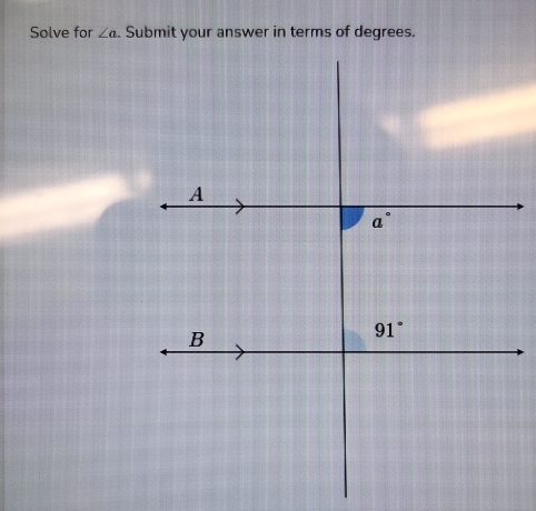 Solve for ∠ a