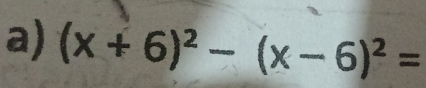 (x+6)^2-(x-6)^2=