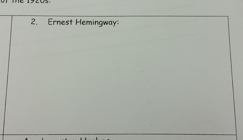 Ernest Hemingway: