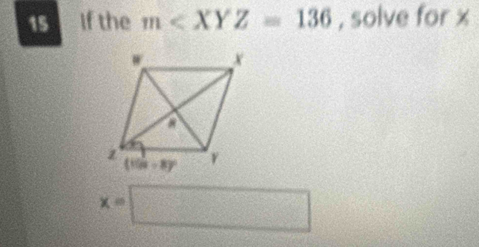 If the m , solve for x
x=□