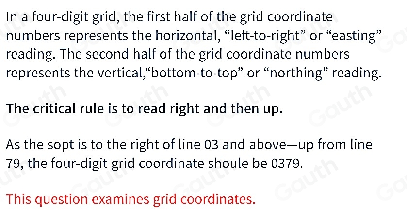Solved: What are the four-digit grid coordinates for spot elevation 189 ...