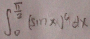 ∈t _0^((frac π)2)(sin x)^6dx