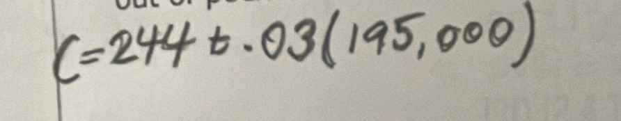 C=244t· 03(195,000)