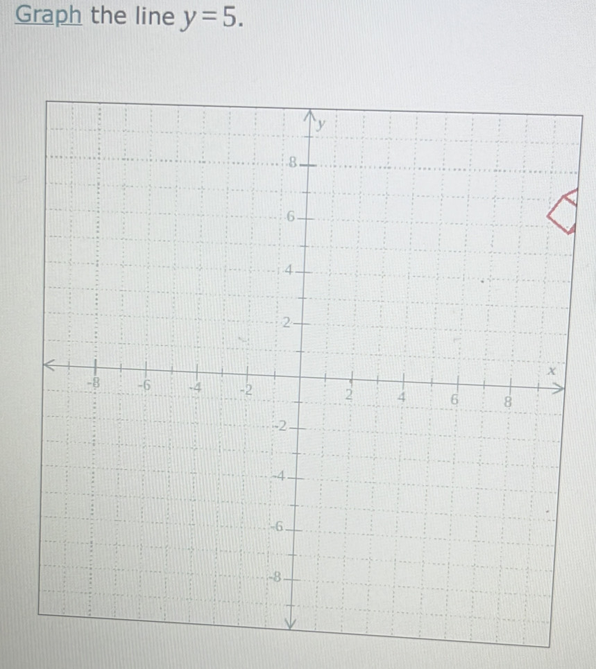 Graph the line y=5.