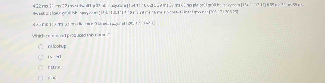 Solved: 4 22 ms 21 ms 22 ms sttlwa01gr02.bb.ispxy.com [ 154.11.10.62] 5 ...