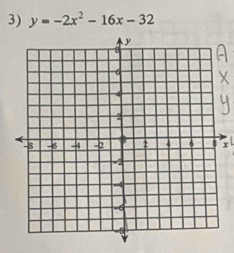 y=-2x^2-16x-32
x