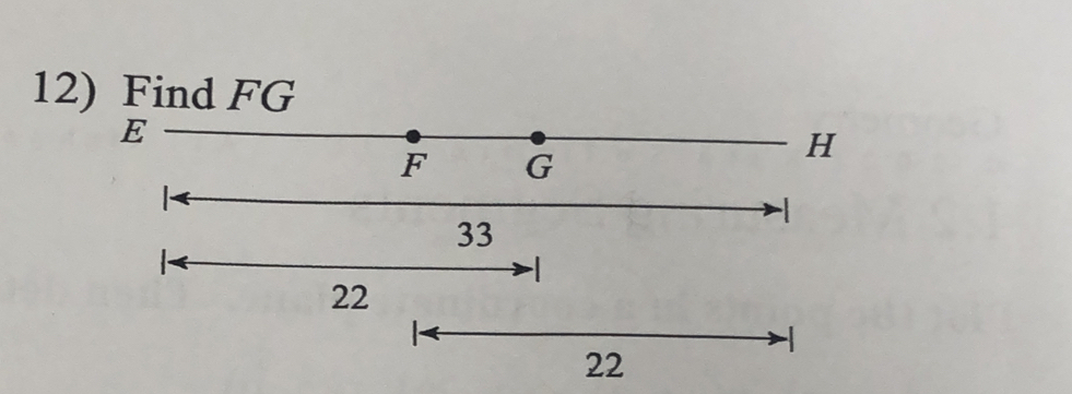 Find FG
E
F G
H

-
33
1.
22
-1
22