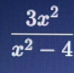  3x^2/x^2-4 