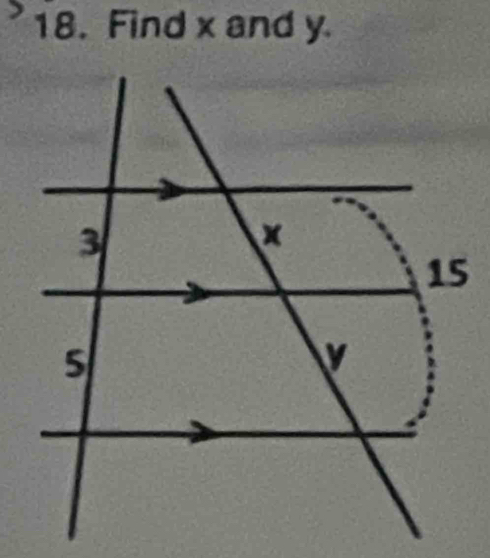 Find x and y
5