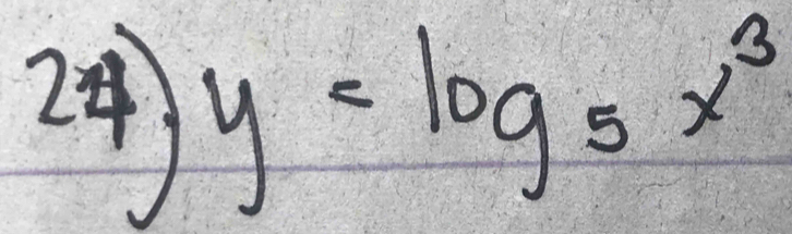 y=log _5x^3