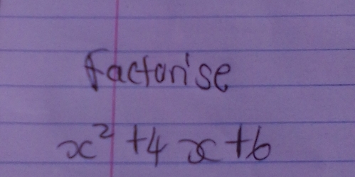 facton'se
x^2+4x+6