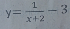 y= 1/x+2 -3