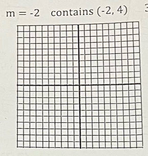 m=-2 contains (-2,4)