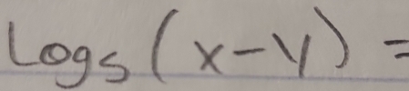 log _5(x-y)=