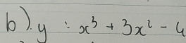 y:x^3+3x^2-4