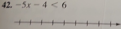 -5x-4<6</tex>