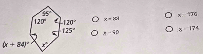 x=176
x=88
x=174
x=90