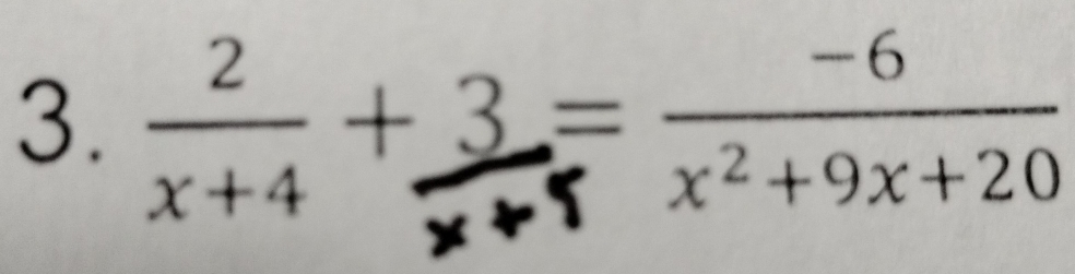 x+4 x²+9x+20