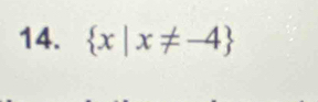  x|x!= -4