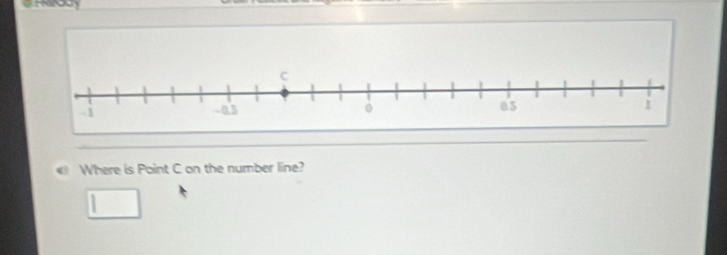 《 Where is Point C on the number line?